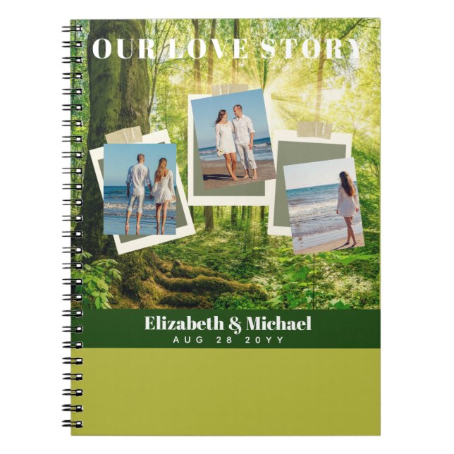 Caderno Espiral Presentes FOTOGRÁFICOS para os recém-casados - NOS (Frente)