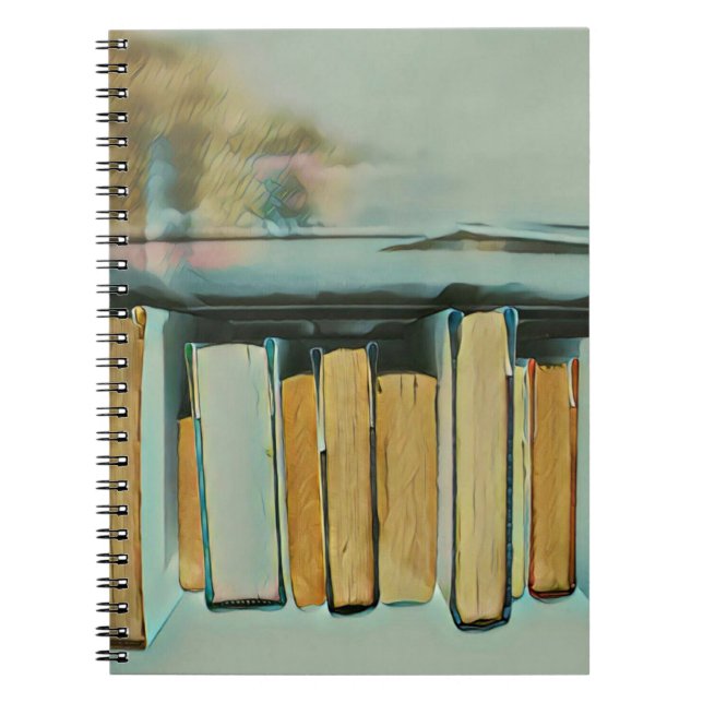 Caderno Espiral Presentes para amantes de livros (Frente)