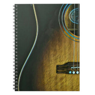 Caderno Espiral Presentes para amantes de violão