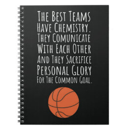Caderno Espiral Presentes para Equipe de Basquete Ideias Jogador A