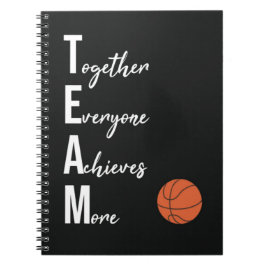 Caderno Espiral Presentes para Equipe de Basquete no Dia do Jogado