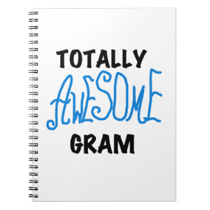 Caderno Espiral Presentes Totalmente Incríveis de Gram Azul