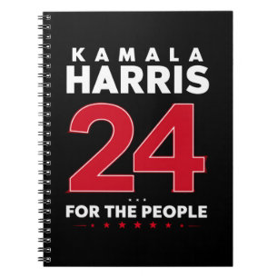 Caderno Espiral Presidente 47 Kamala Harris 2024 Apoio Senhora