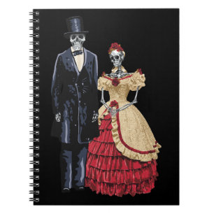 Caderno Espiral Presidente Lincoln Skeleton, Esqueleto de Hallowee