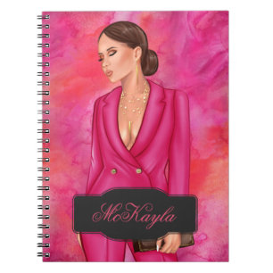 Caderno Espiral Presidente Personalizado Chefe Mulher