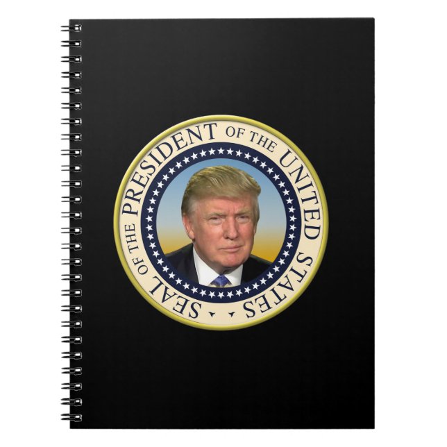 Caderno Espiral Presidente Trunfo Foto Presidencial Selo (Frente)