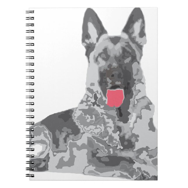 Caderno Espiral preto alemão (Frente)