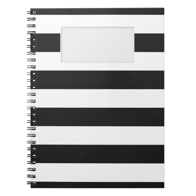 Caderno Espiral Preto das LISTRAS em alguma cor (Frente)