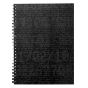 Caderno Espiral Preto digital