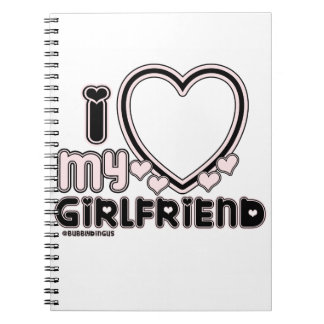 Caderno Espiral preto i luv 1