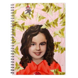 Caderno Espiral Preto órfão Kira - Origami feminino
