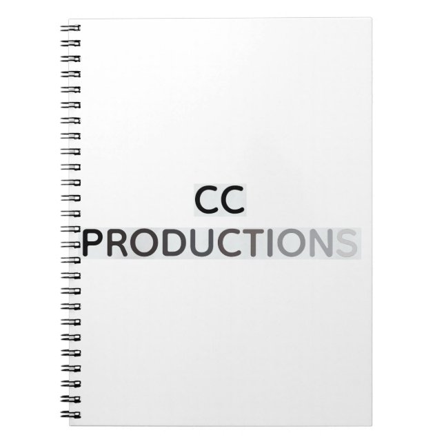 Caderno Espiral Preto-para-Cinza Fade CC Productio (Frente)