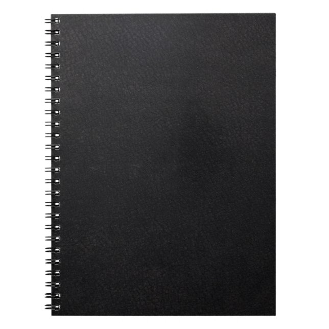 Caderno Espiral preto puro, preto mais barato, o preto mais vendid (Frente)