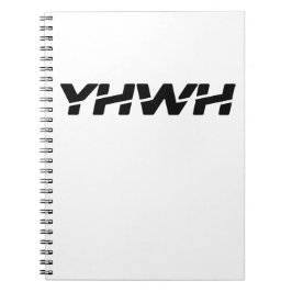 Caderno Espiral Preto Yahweh