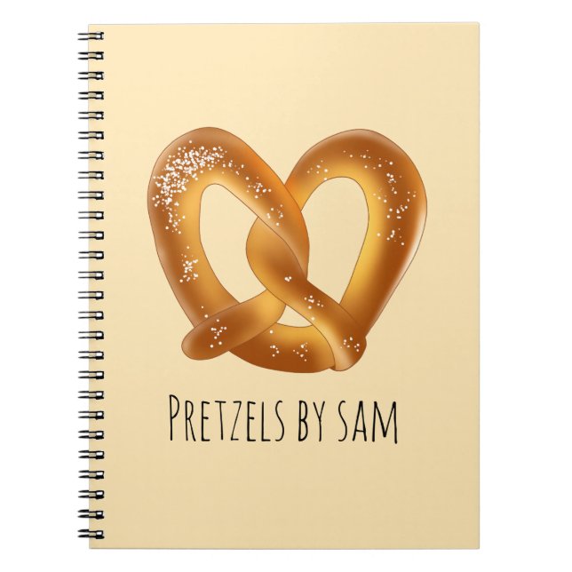 Caderno Espiral Pretzel Suave Com Sal (Frente)