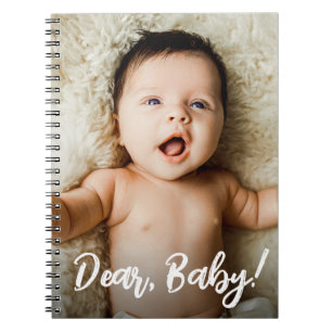Caderno Espiral Prezado Bebê anotações personalizadas para fotos p