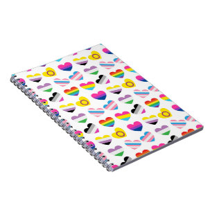 Caderno Espiral Pride Hearts Photo Notebook