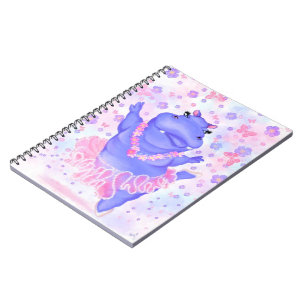 Caderno Espiral Prima Ballerina Hippo - Adicionar o seu texto/nome
