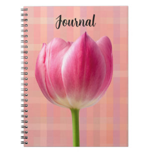 Caderno Espiral Primavera cor-de-rosa Diário da ventoinha da pintu