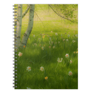 Caderno Espiral Primavera Daffodils