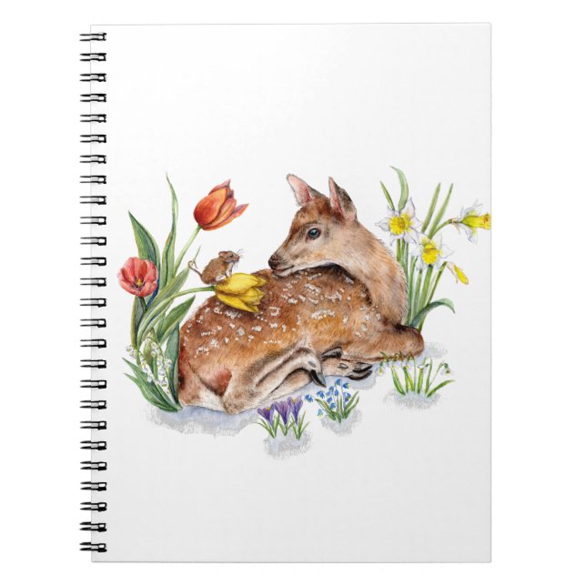 Caderno Espiral Primavera Deer (Frente)