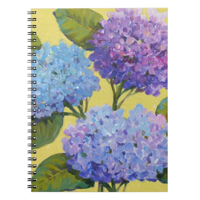 Caderno Espiral Primavera Hydrangeas I (Frente)