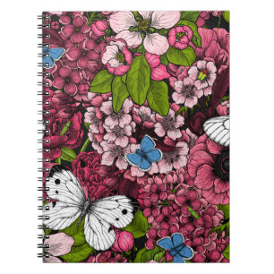 Caderno Espiral Primavera jardim 2