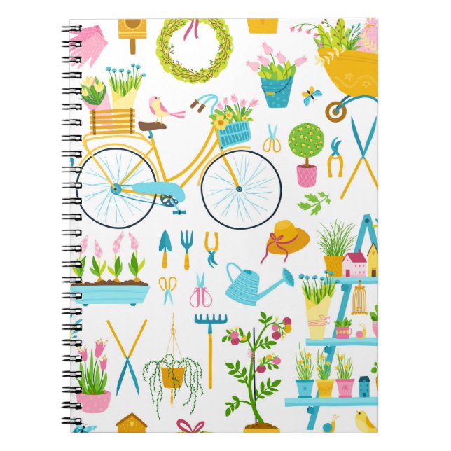 Caderno Espiral Primavera sem descontinuidades em cartografia simp (Frente)