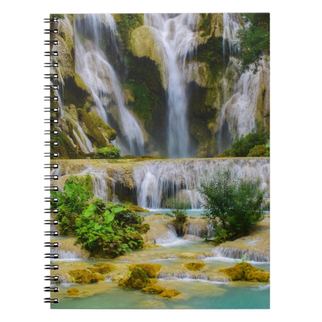 Caderno Espiral Primaveras de cascata (Frente)