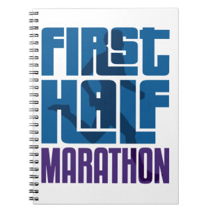 Caderno Espiral Primeira Metade de Maratona 13,1 Milhas
