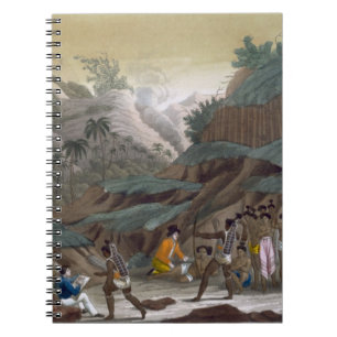 Caderno Espiral Primeira reunião de exploradores franceses com o