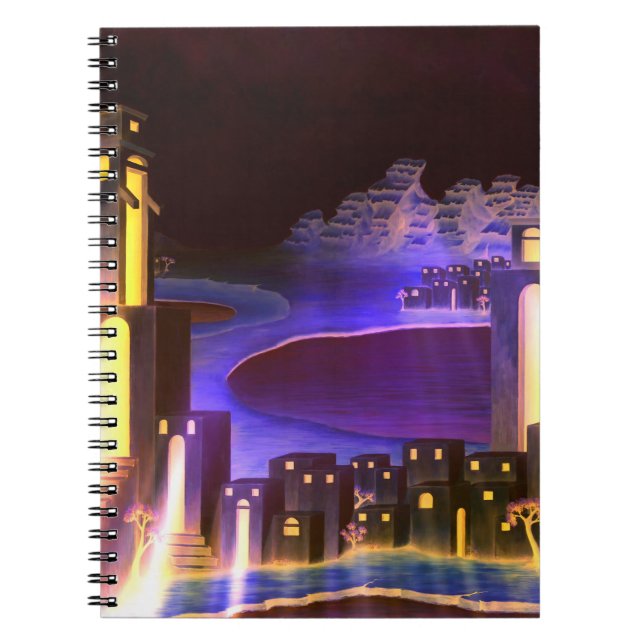 Caderno Espiral "Primeira Revelação" - arte misteriosa critica (Frente)