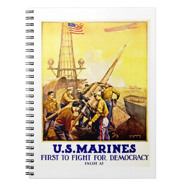 Caderno Espiral Primeiro a lutar pela democracia (Frente)