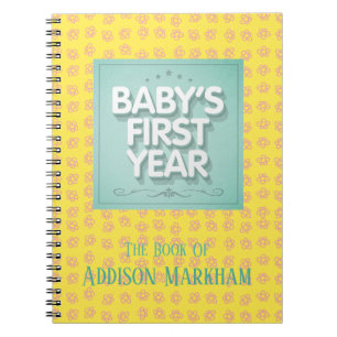 Caderno Espiral Primeiro ano do bebê personalizado