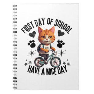 Caderno Espiral Primeiro Dia De Aula Tenha Um Bom Dia