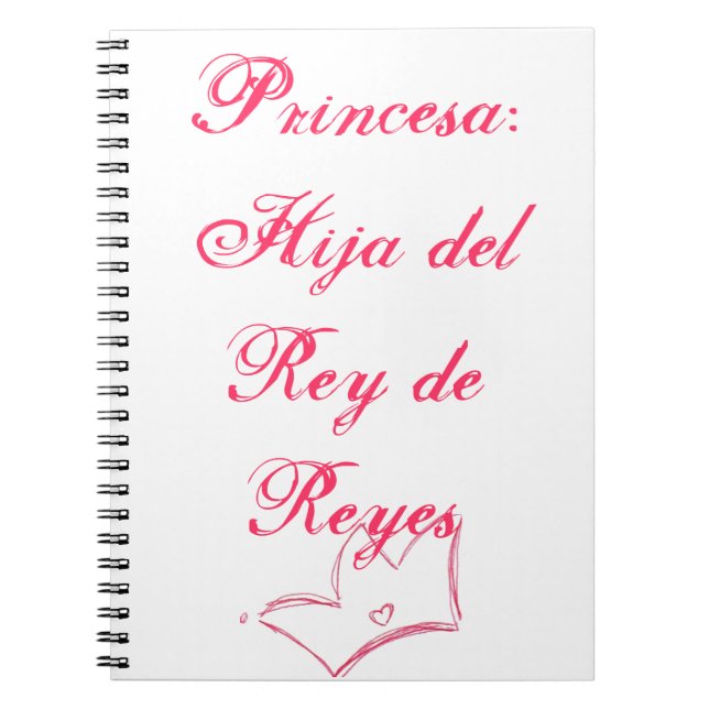 Caderno Espiral Princesa (Frente)
