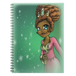 Caderno Espiral Princesa Americana Africana
