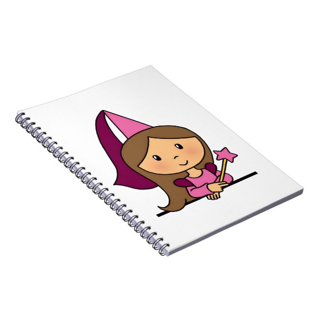 Caderno Espiral Princesa bonito do clipart dos desenhos animados (Lado Direito)