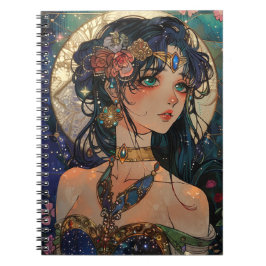 Caderno Espiral Princesa Celestial - Blues e Blooms