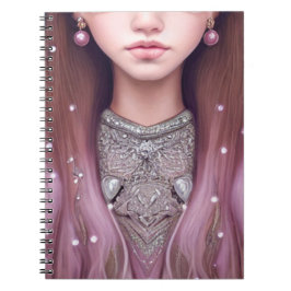 Caderno Espiral princesa da moda