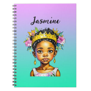 Caderno Espiral Princesa de Cor Personalizada