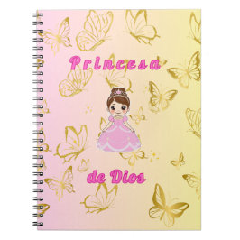 Caderno Espiral Princesa de Dios -edicion niñas 