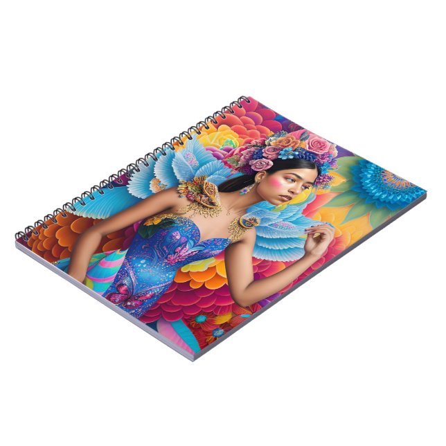 Caderno Espiral Princesa elegante com asas  (Left Side)