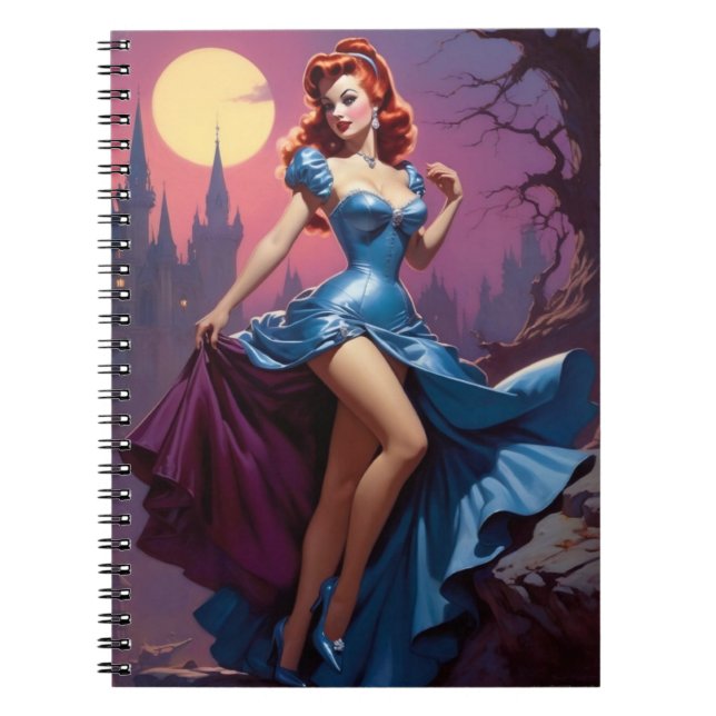 Caderno Espiral Princesa Fantástica Gótica (Frente)
