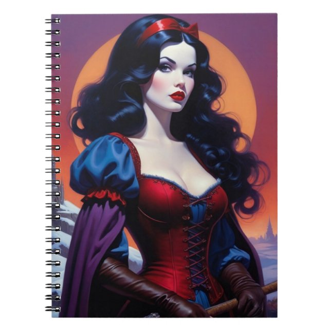 Caderno Espiral Princesa Fantástica Gótica (Frente)
