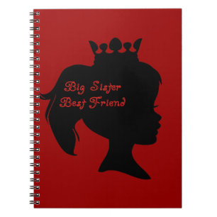 Caderno Espiral Princesa Irmã Melhor Amiga