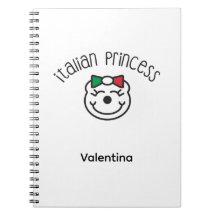 Princesa Italiana - Urso Bonito Desenhado À Mão