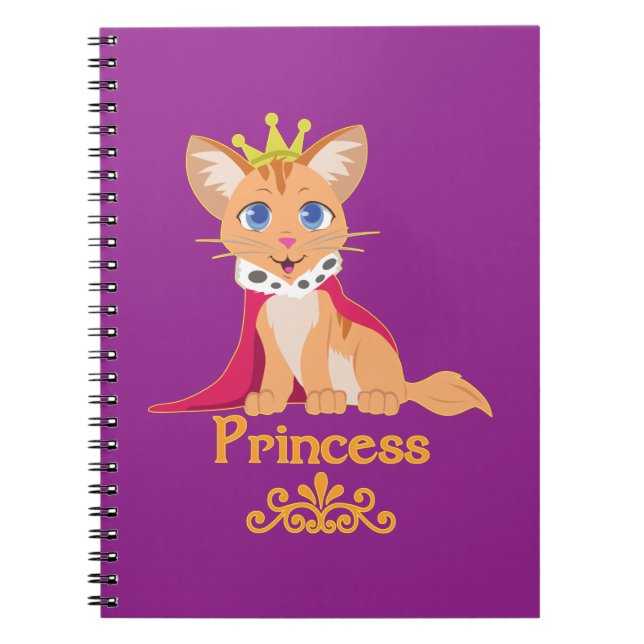 Caderno Espiral Princesa Kitten (Frente)