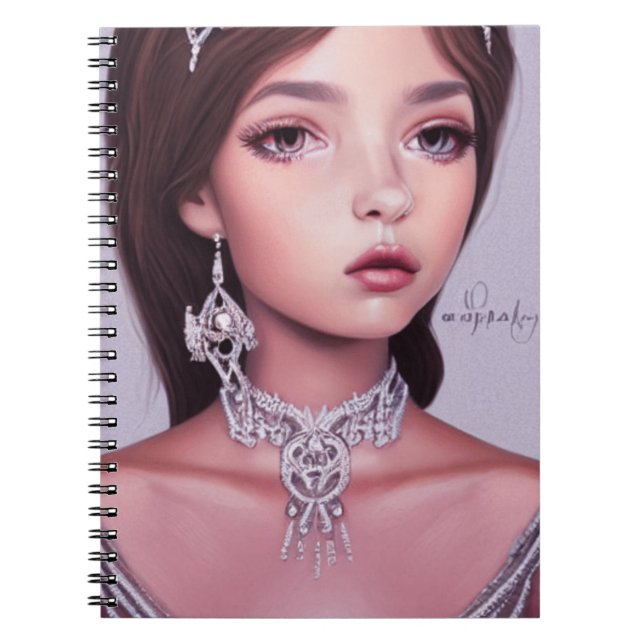 Caderno Espiral princesa lila (Frente)