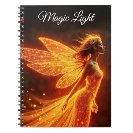 Caderno Espiral princesa luminosa de fogo giro na moda